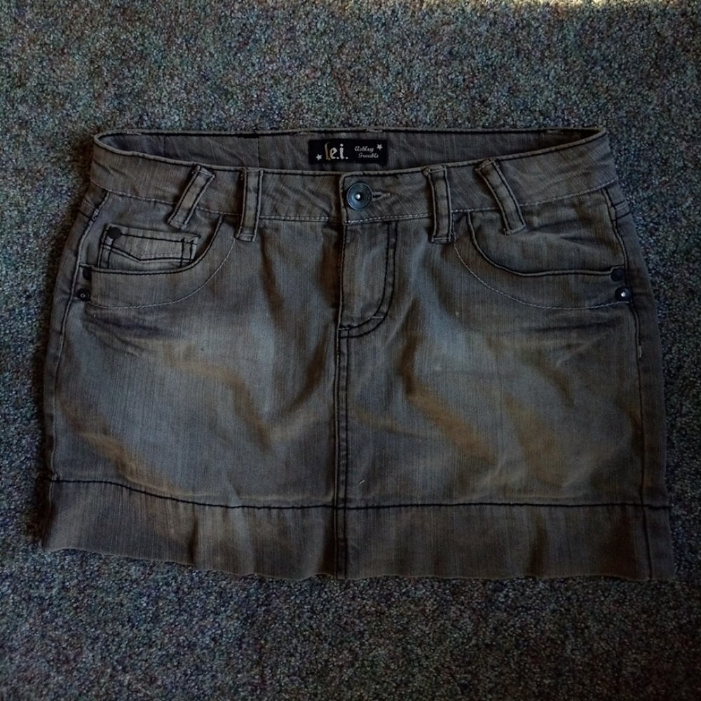 Lei L.E.I mini denim jean skirt